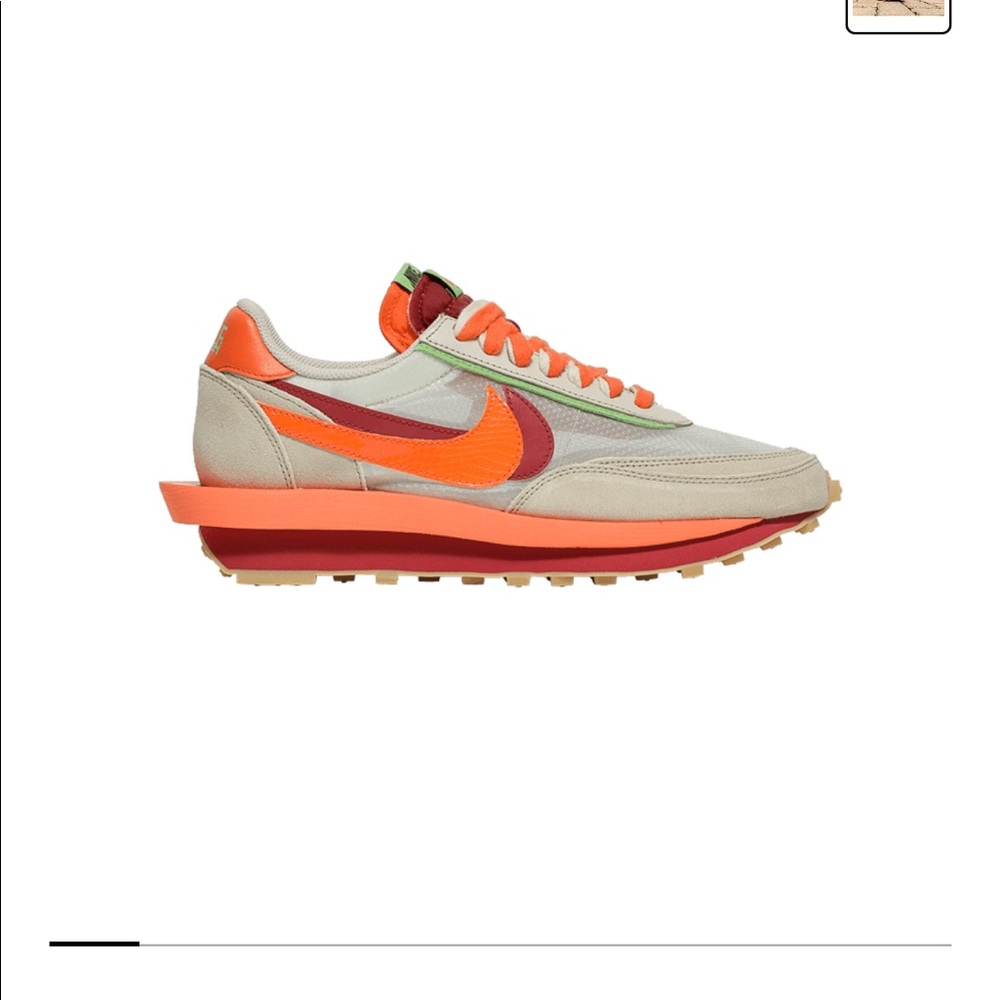 Sacai x Clot x LDWaffle ‘Net Orange Blaze’ - Picture 2 of 6